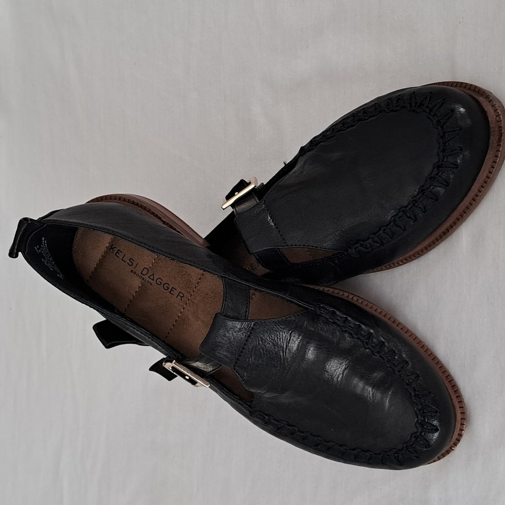 Kelsi Dagger Brooklyn Lou Mary Jane Loafer. Womans 8. Black. NWOT. - Picture 2 of 12